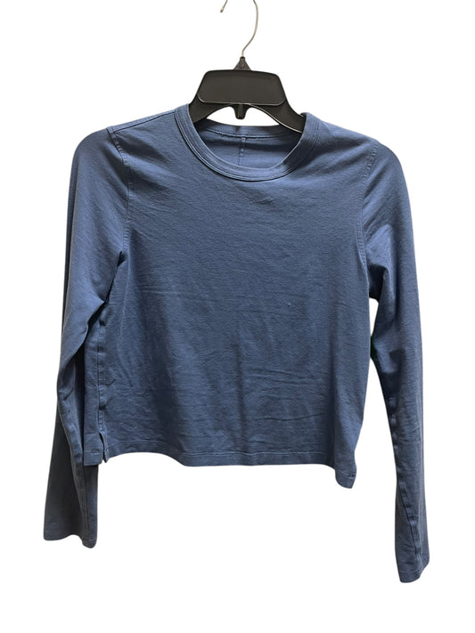 Top Long Sleeve By Lululemon In Blue, Size: Xs