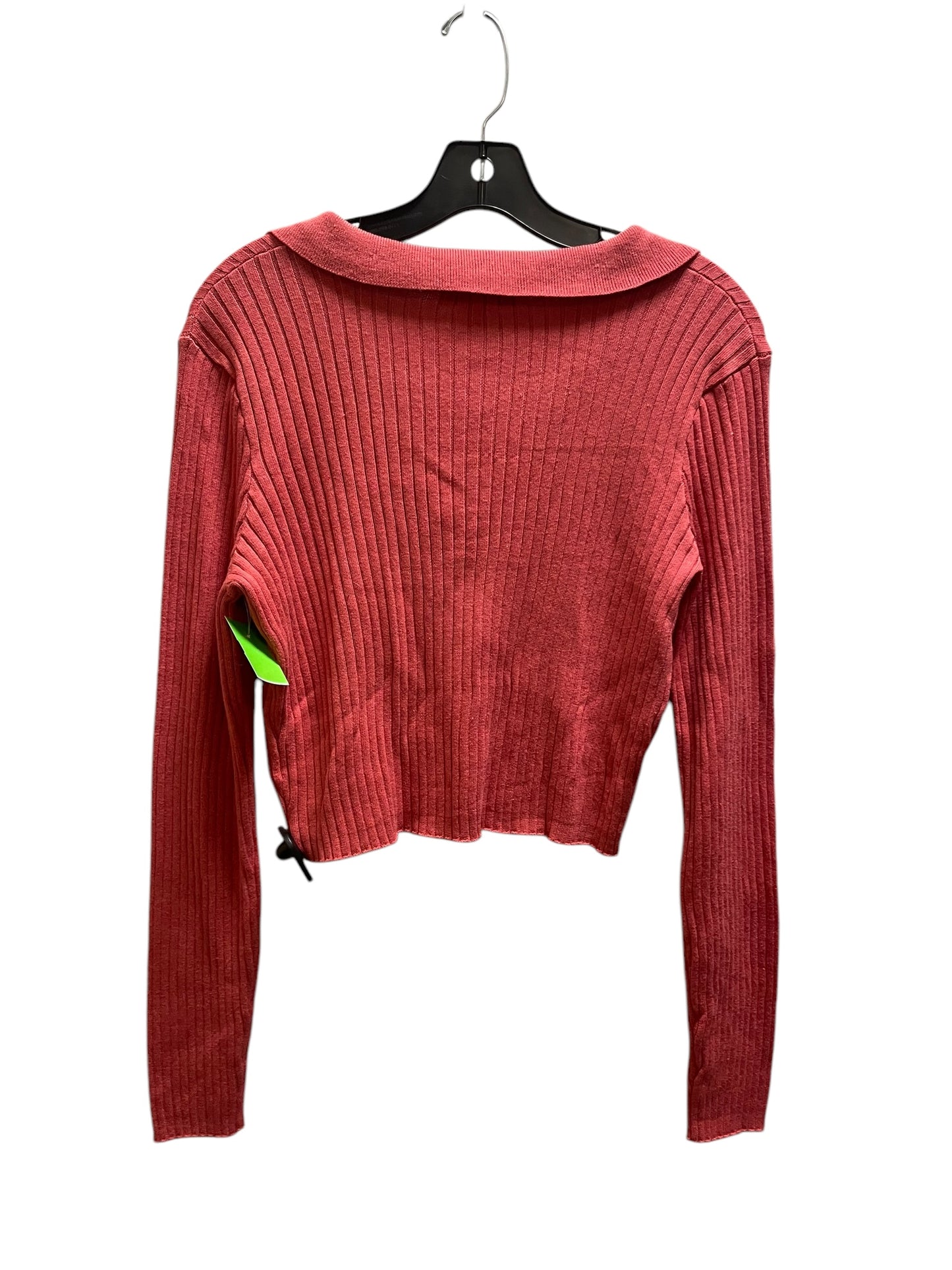 Top Long Sleeve By Clothes Mentor In Red, Size: L