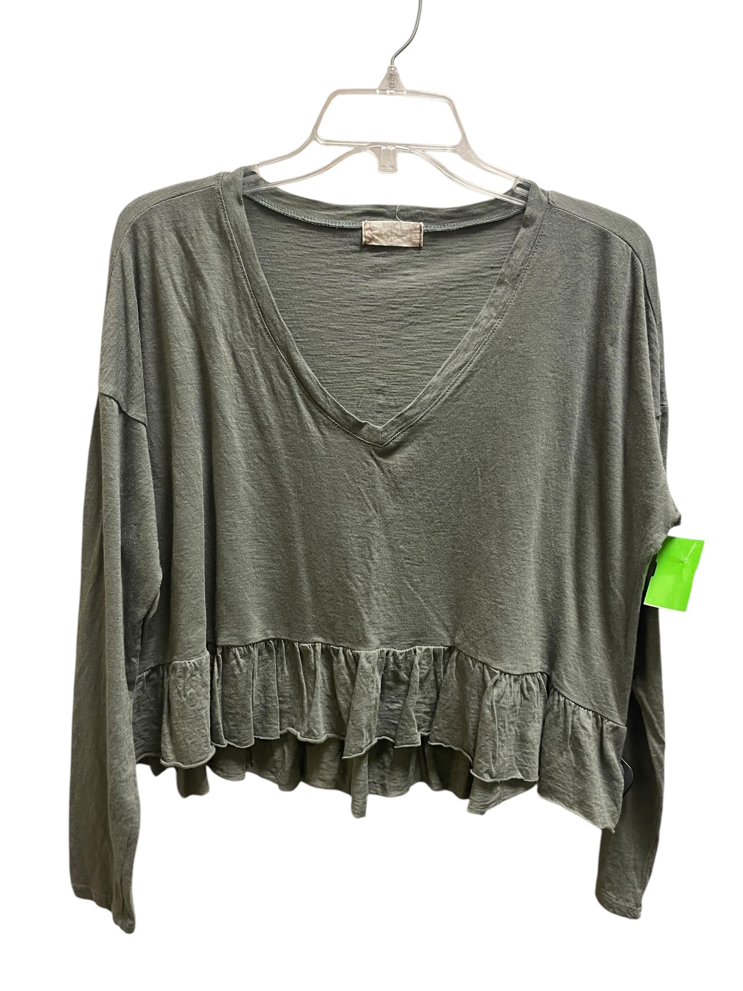 Top Long Sleeve By Altard State In Green, Size: M