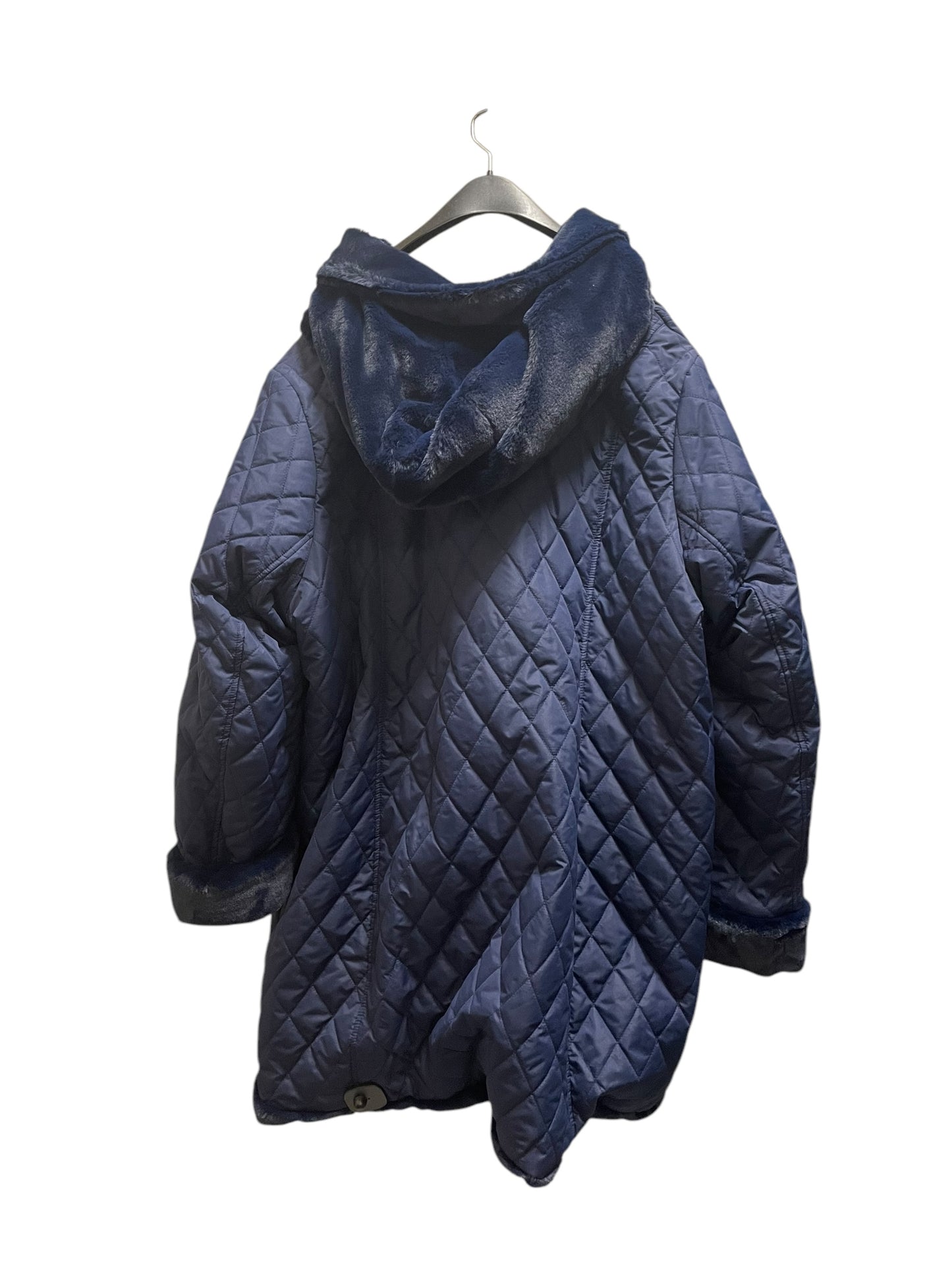 Coat Other By Dennis Basso Qvc In Blue, Size: 3x