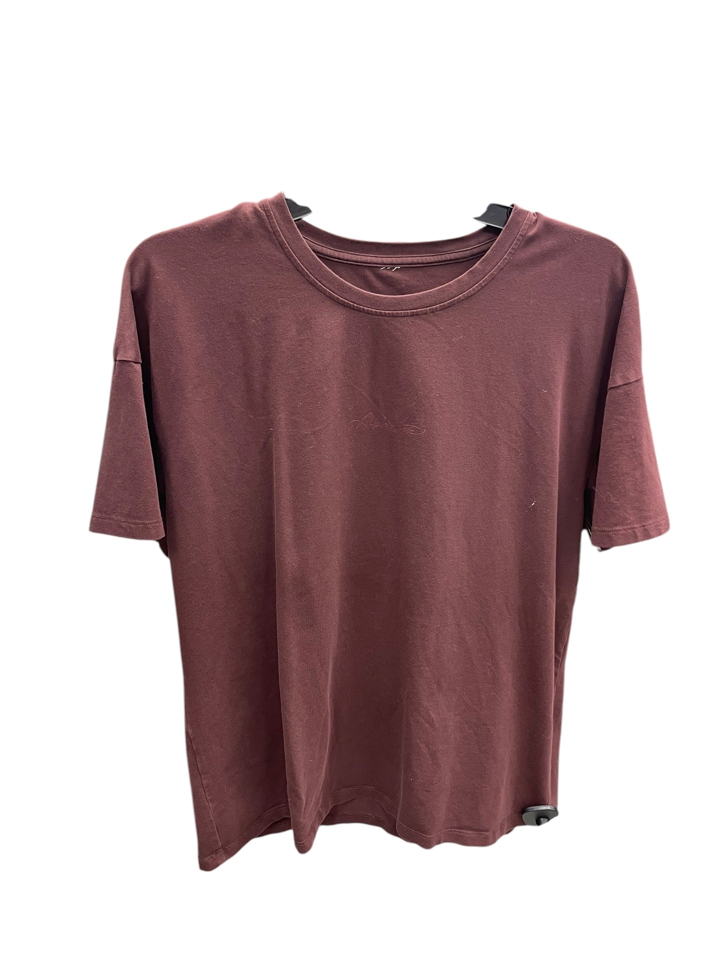 Athletic Top Short Sleeve By Clothes Mentor In Brown, Size: M