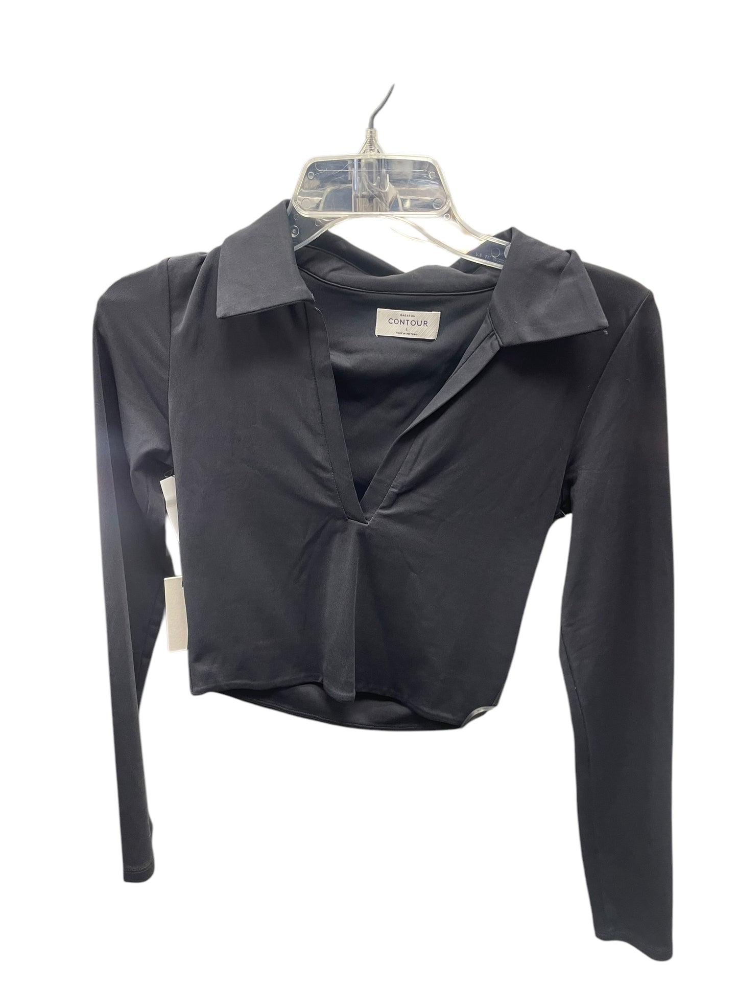 Top Long Sleeve By Babaton In Black, Size: S