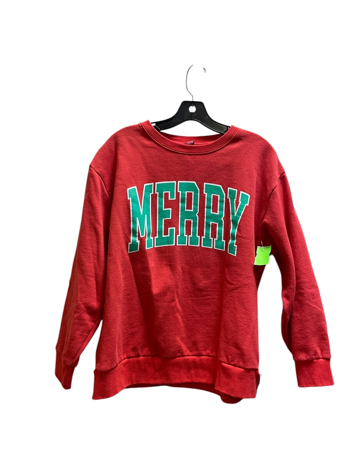 Sweatshirt Crewneck By Clothes Mentor In Red, Size: M