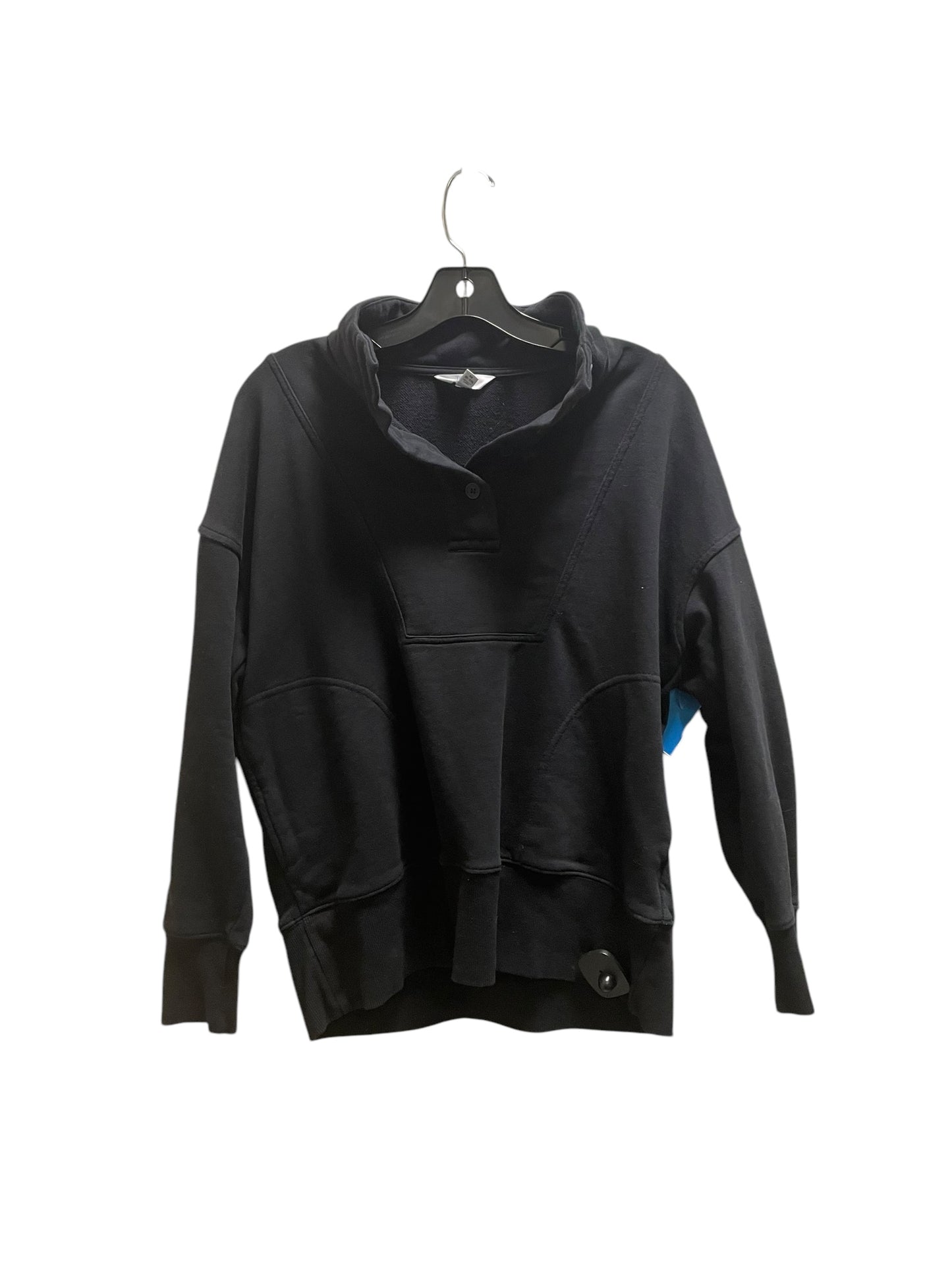 Sweatshirt Collar By Time And Tru In Black, Size: M