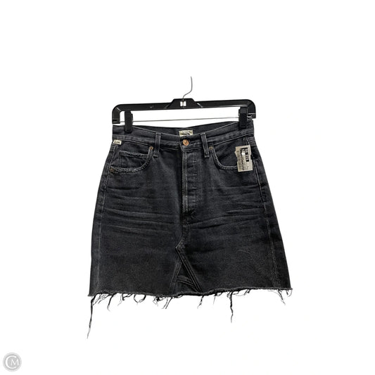 Skirt Mini & Short By Citizens Of Humanity In Black Denim, Size: 0