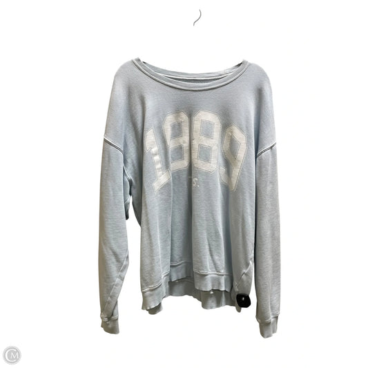Sweatshirt Crewneck By Clothes Mentor In Blue, Size: 2x