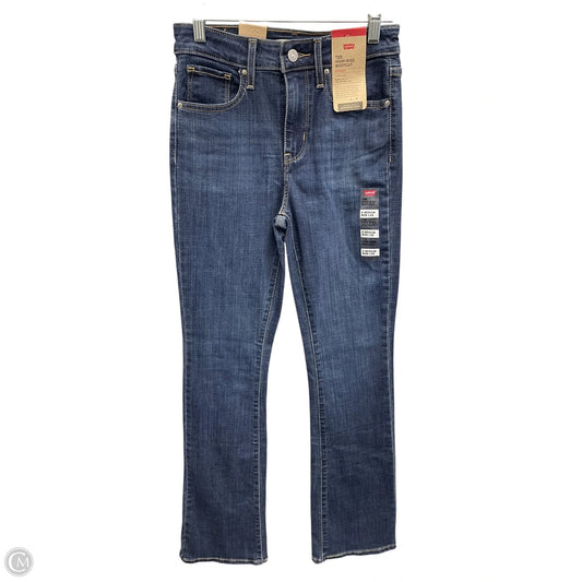 Jeans Boot Cut By Levis In Blue Denim, Size: 2