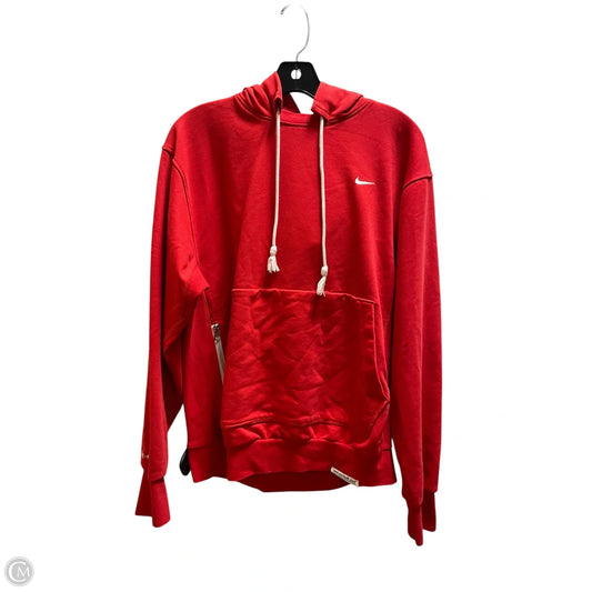Sweatshirt Hoodie By Nike Apparel In Red, Size: S
