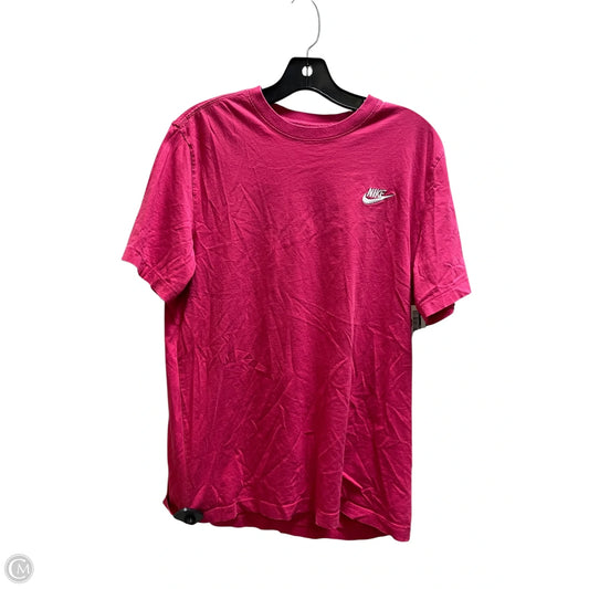 Top Short Sleeve By Nike Apparel In Pink, Size: M