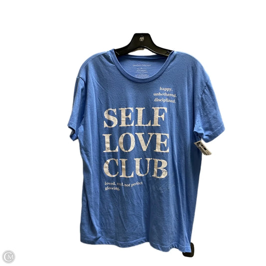 Top Short Sleeve By Grayson Threads In Blue, Size: Xl