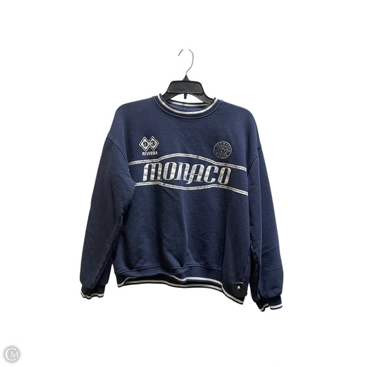 Sweatshirt Crewneck By Urban Outfitters In Navy, Size: M