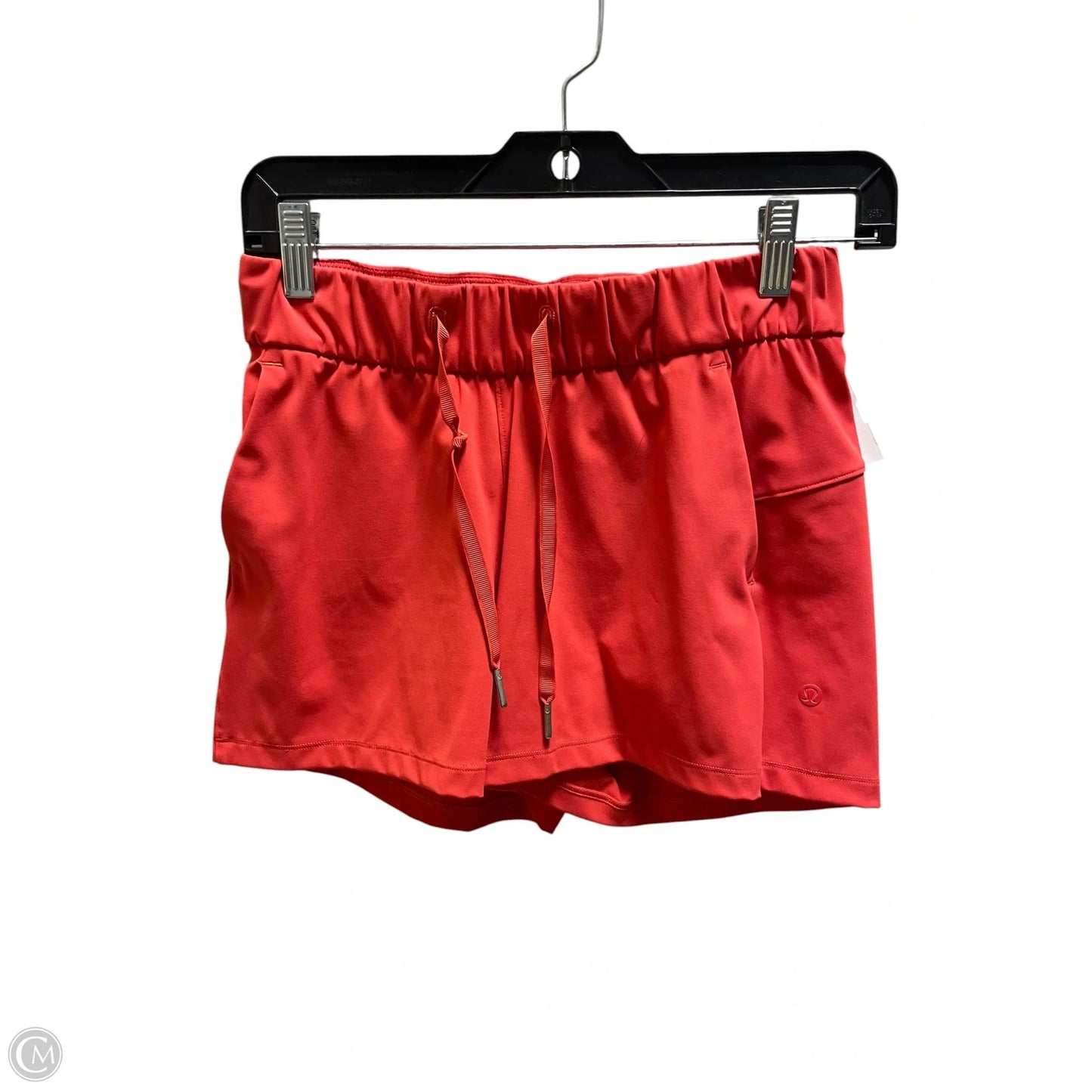 Athletic Shorts By Lululemon In Orange, Size: 2
