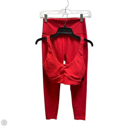 Athletic Pants 2pc By Wilo In Red, Size: M