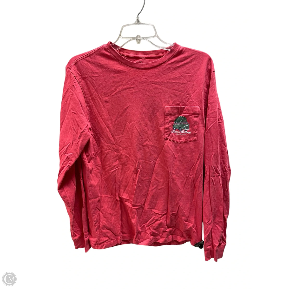 Top Long Sleeve By Vineyard Vines In Pink, Size: S