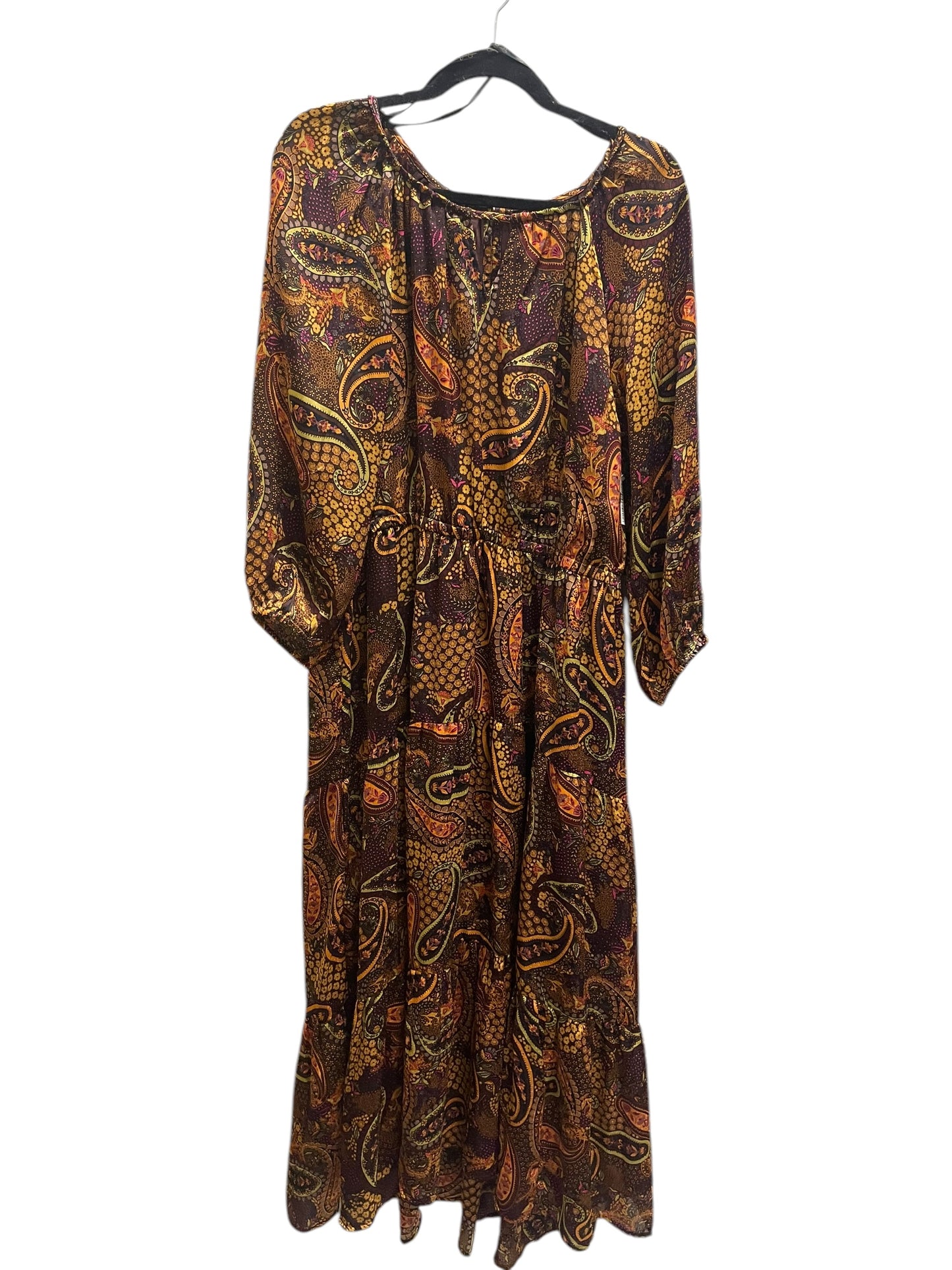 Dress Casual Maxi By Jessica Simpson In Brown, Size: 2x