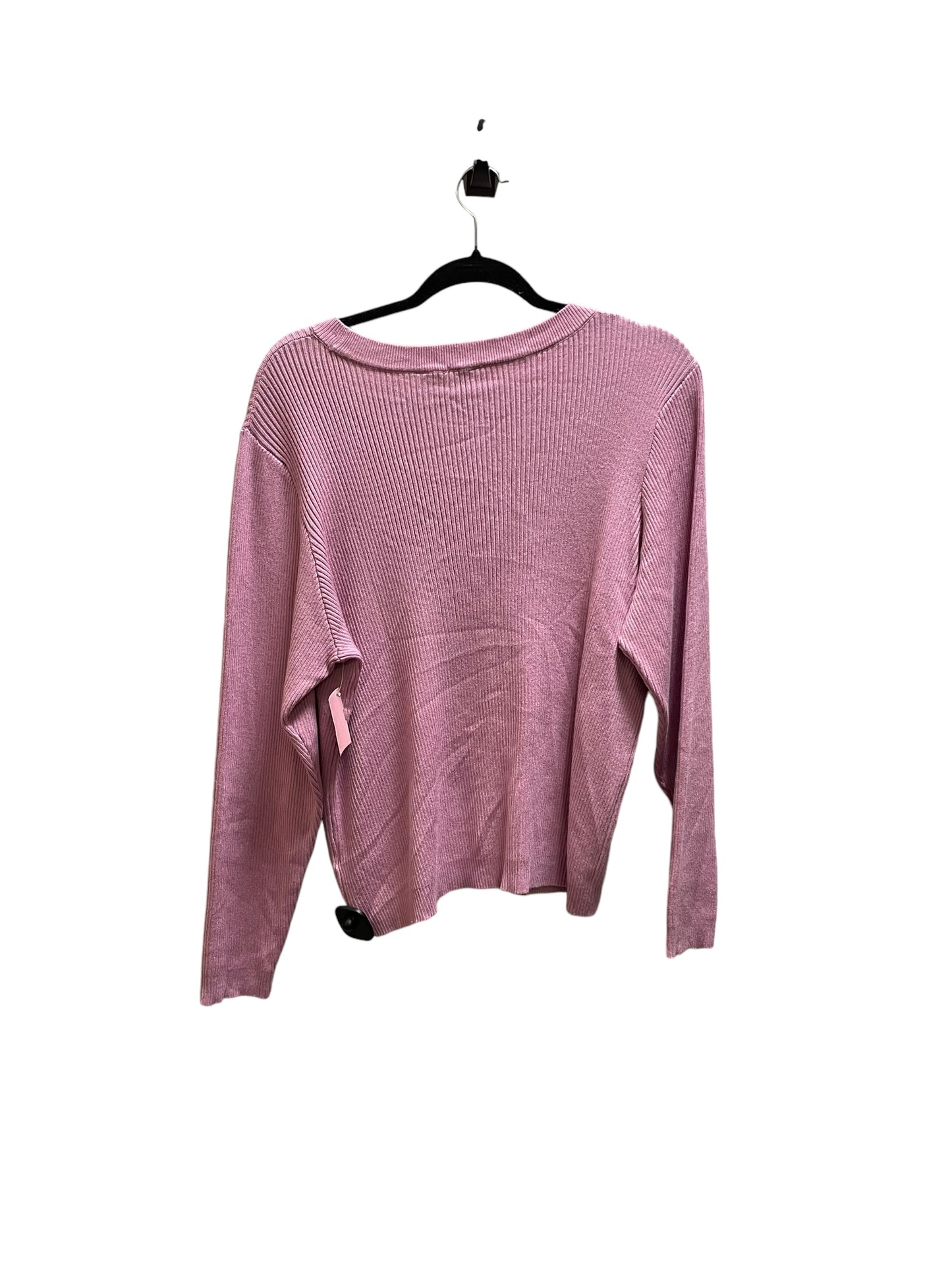 Top Long Sleeve By Ophelia Roe In Pink, Size: 2x