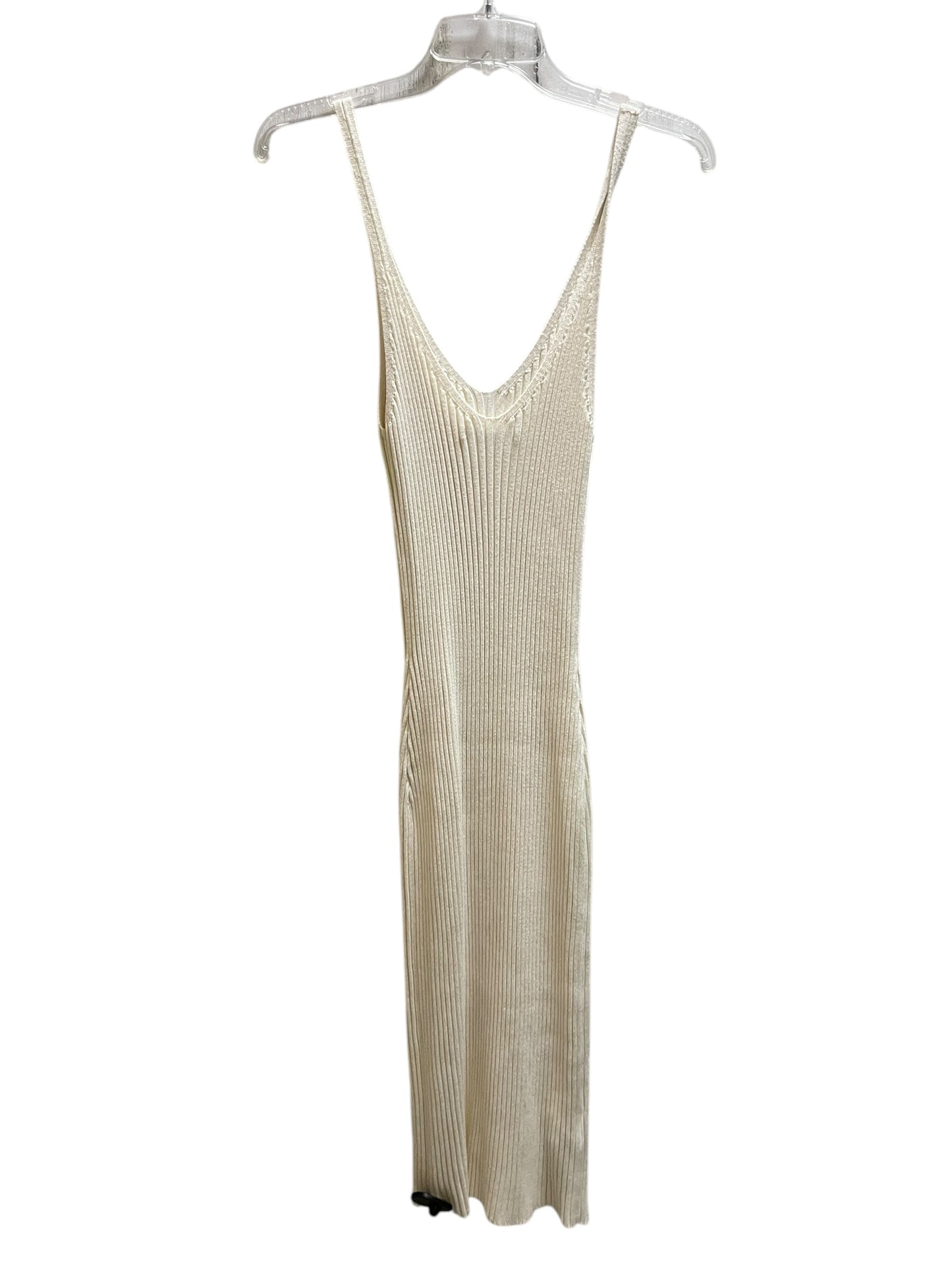 Dress Casual Maxi By Abercrombie And Fitch In Cream, Size: S