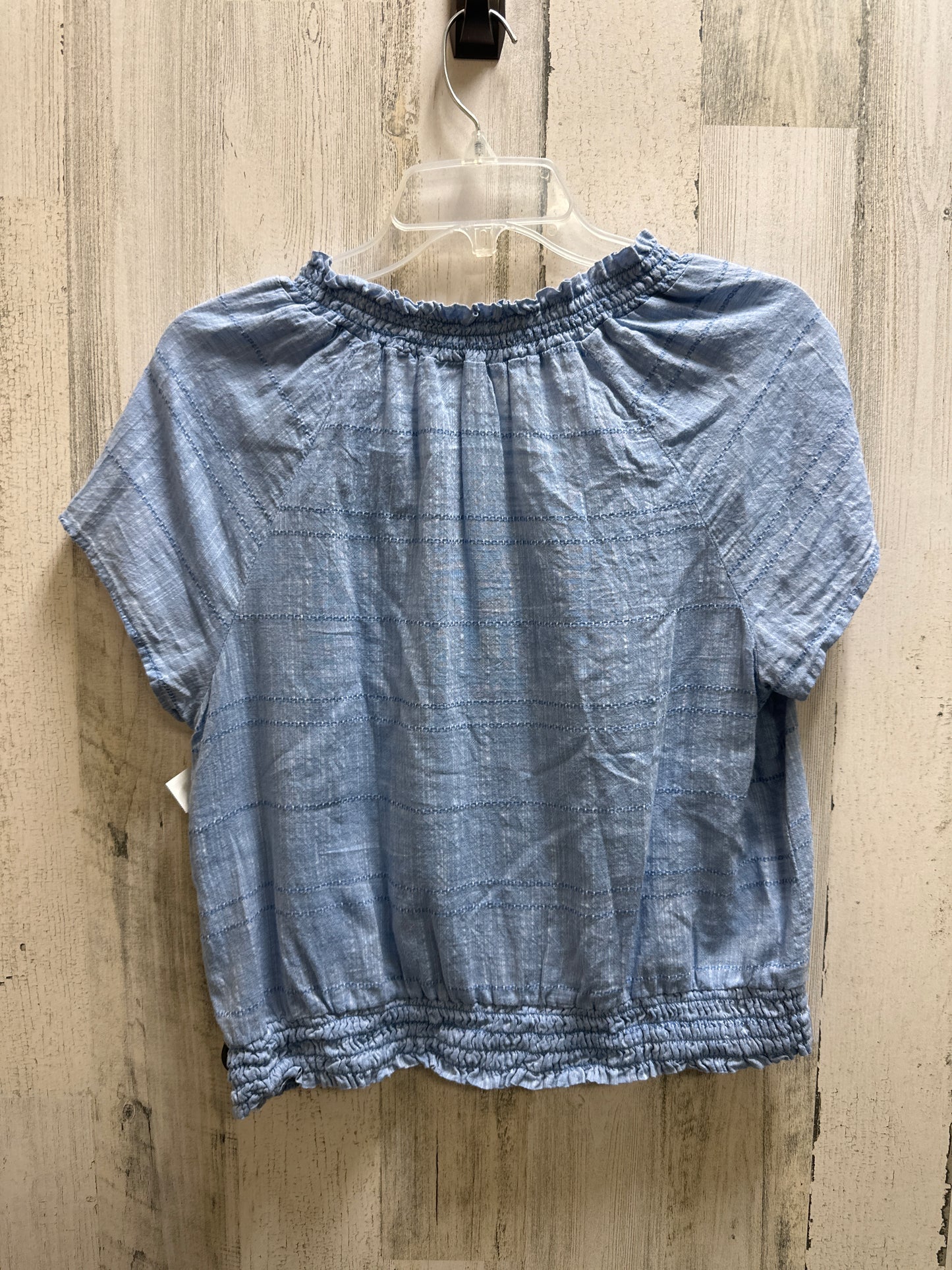 Blue Top Short Sleeve Cloth & Stone, Size S