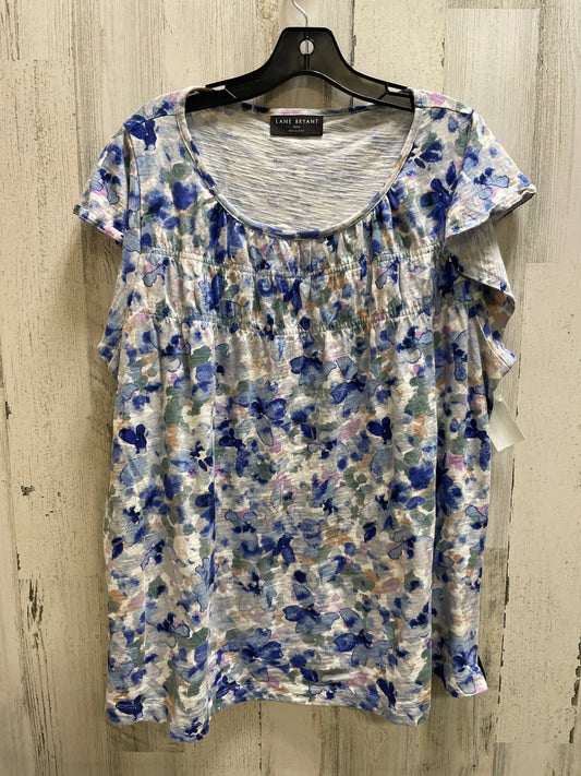 Top Short Sleeve By Lane Bryant In Multi-colored, Size: 3x