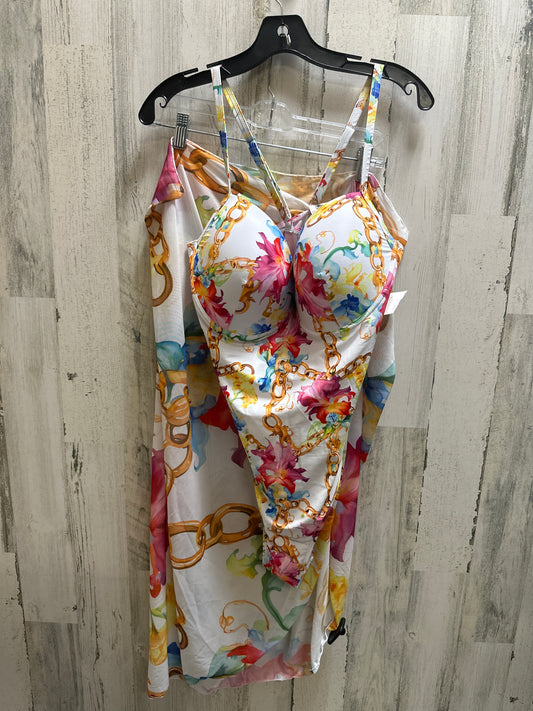 Multi-colored Swimsuit 2pc Clothes Mentor, Size 3x