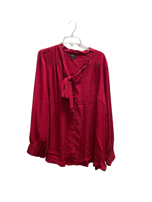 Top Long Sleeve By Torrid In Red, Size: 3x