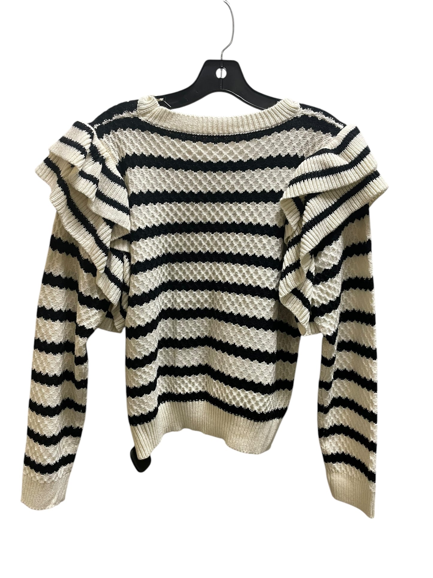 Top Long Sleeve By Shein In Striped Pattern, Size: M