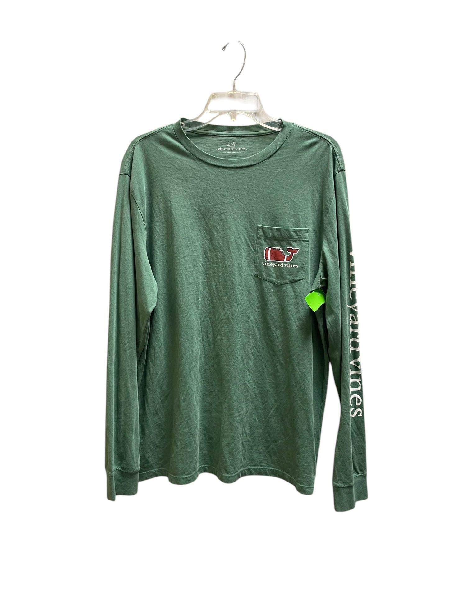 Top Long Sleeve By Vineyard Vines In Green, Size: L