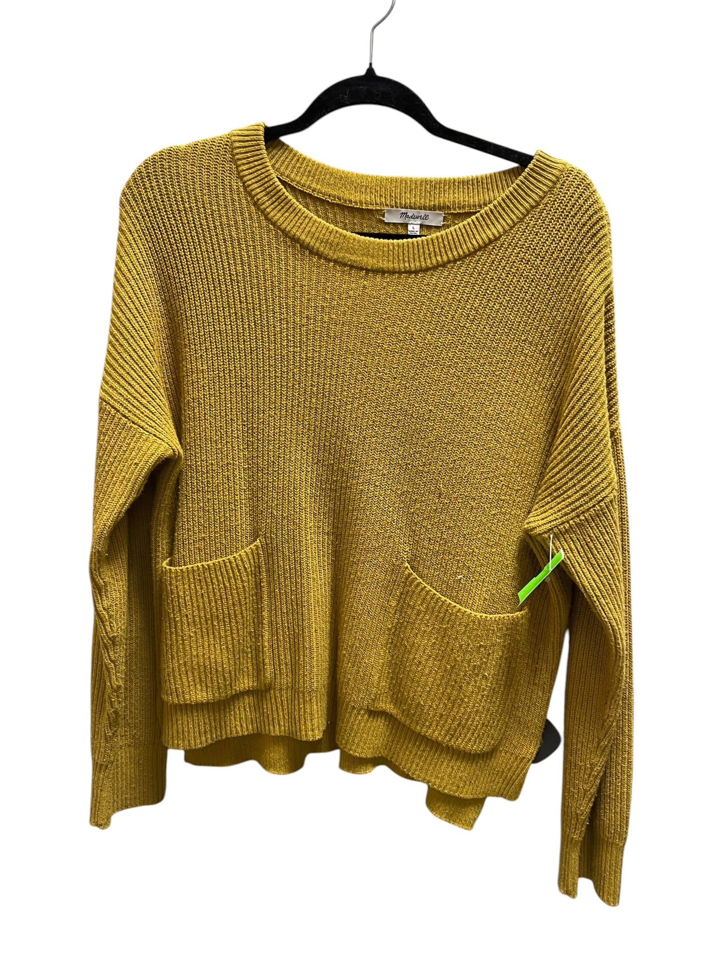 Sweater By Madewell In Yellow, Size: L