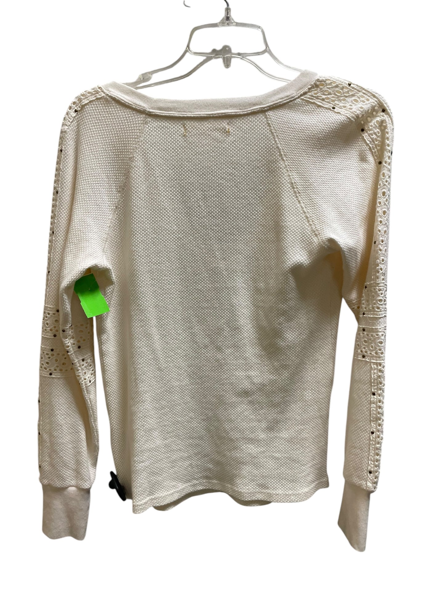 Top Long Sleeve By Free People In Cream, Size: Xs