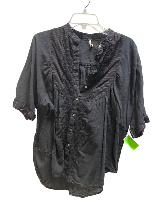 Top Short Sleeve By Free People In Black, Size: S