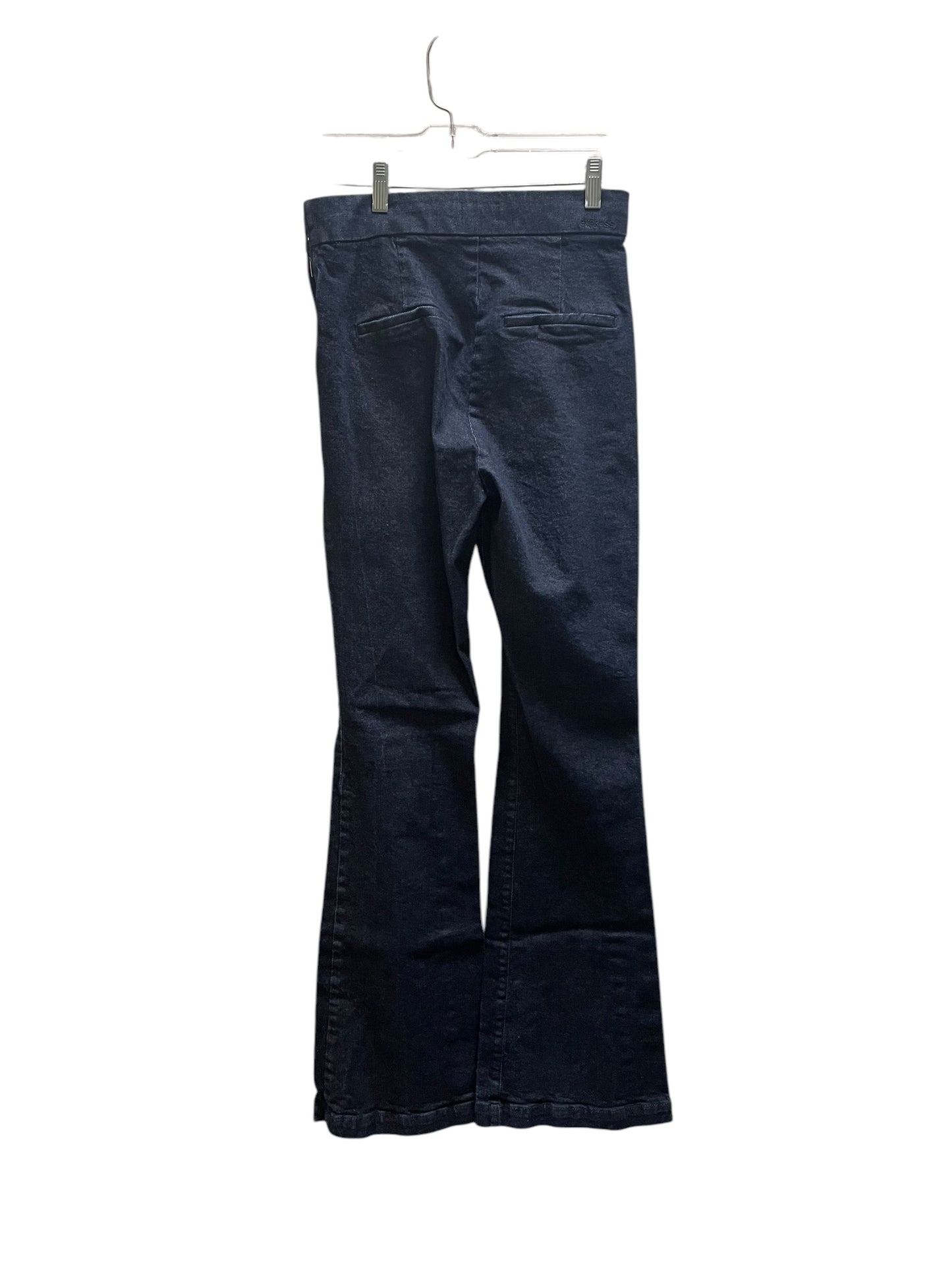 Jeans Flared By Express In Blue Denim, Size: 2