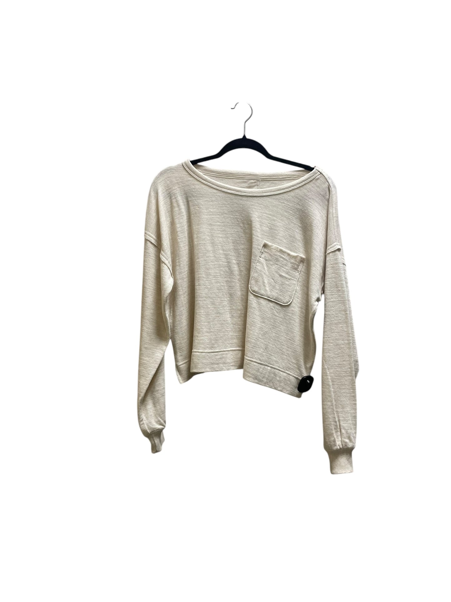 Top Long Sleeve By Aerie In Cream, Size: Xs