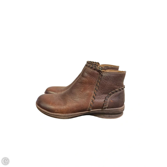 Boots Ankle Flats By Weatherproof In Brown, Size: 8.5