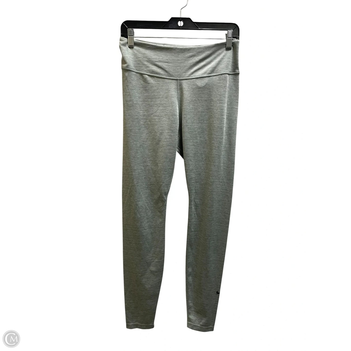 Athletic Leggings By Nike Apparel In Grey, Size: L