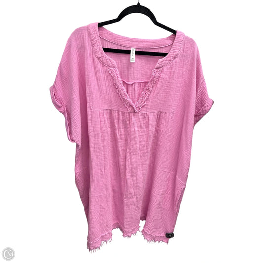 Dress Casual Short By Zenana Outfitters In Pink, Size: 2x