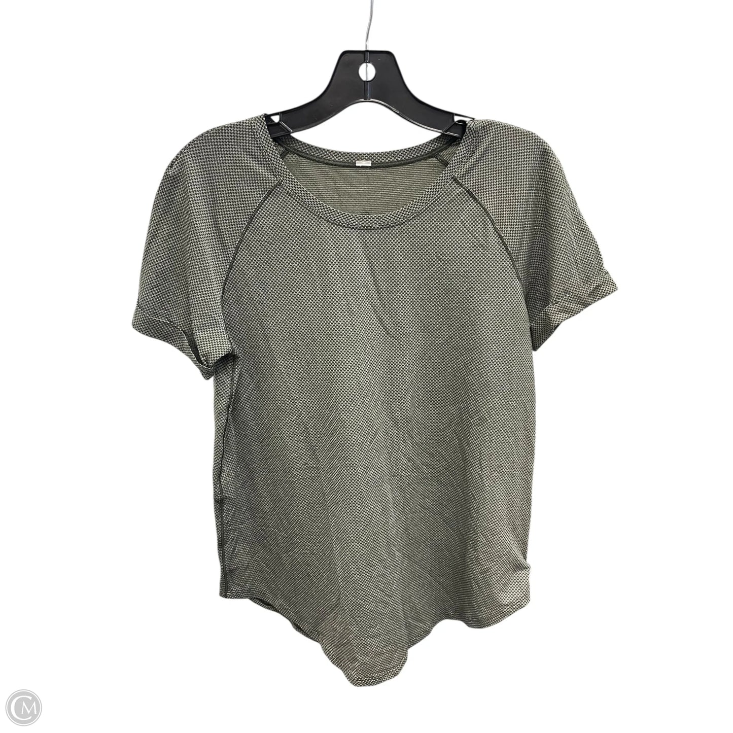 Athletic Top Short Sleeve By Lululemon In Green, Size: S