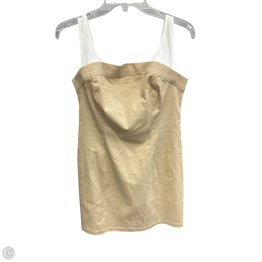 Dress Casual Midi By Anthropologie In Tan, Size: M