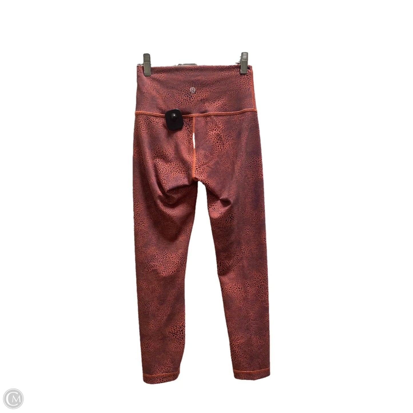 Athletic Leggings By Lululemon In Orange, Size: 4