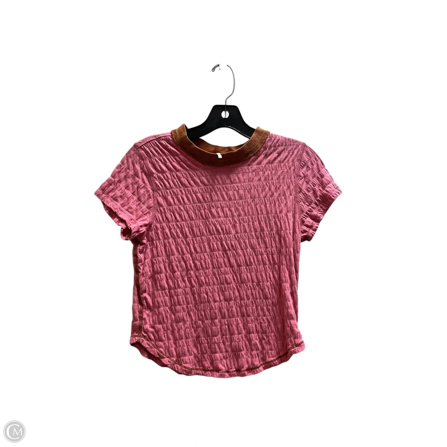Top Short Sleeve By Free People In Pink, Size: M