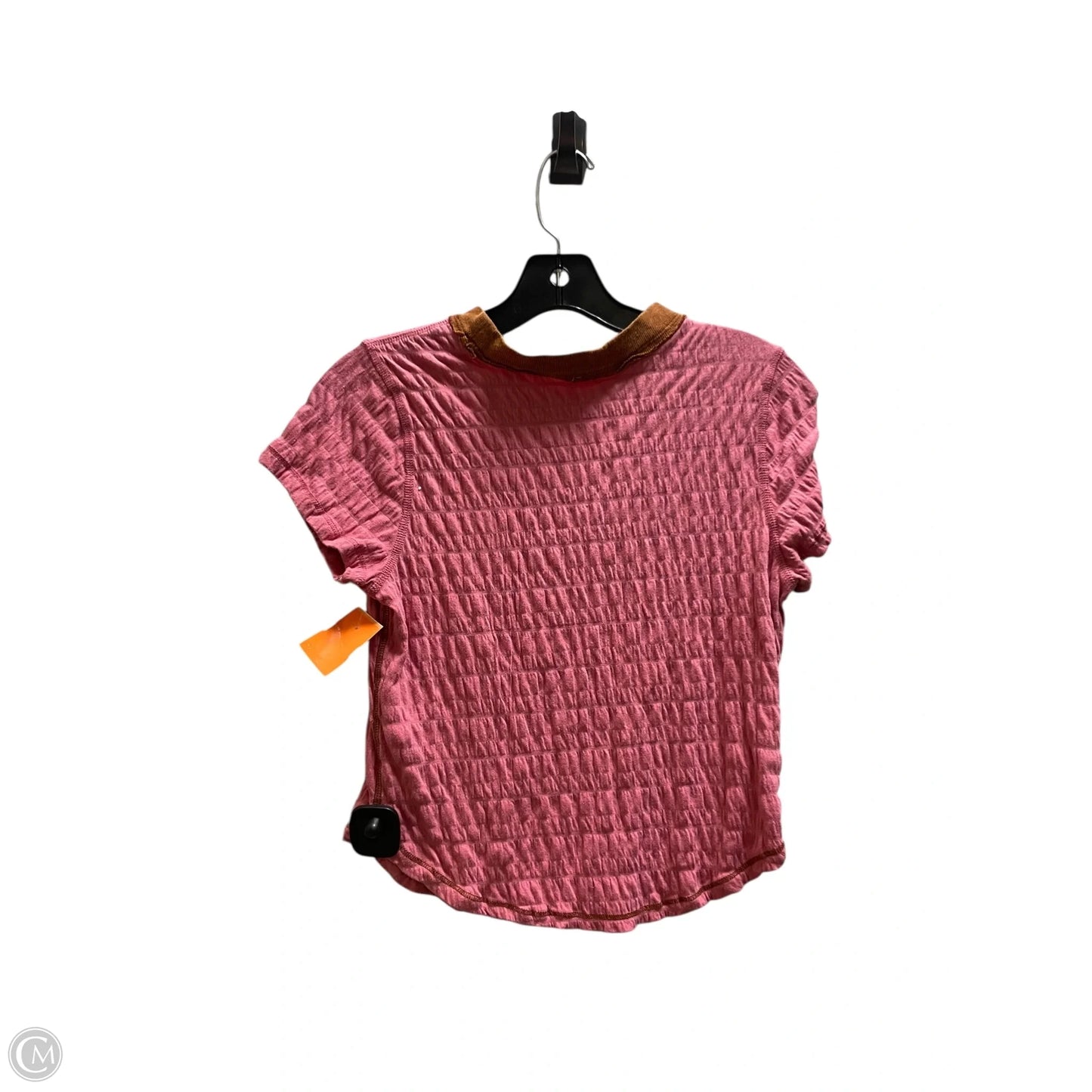 Top Short Sleeve By Free People In Pink, Size: M