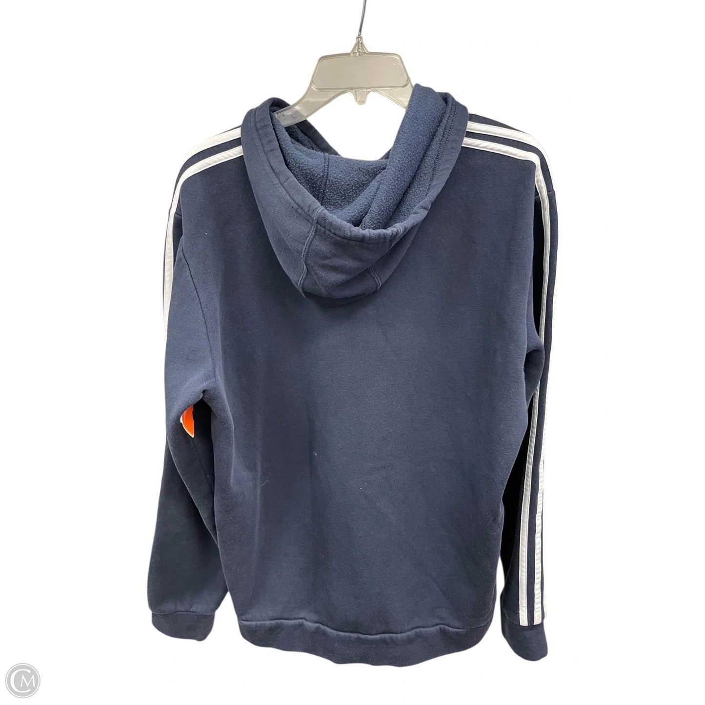 Athletic Sweatshirt Hoodie By Adidas In Blue, Size: M