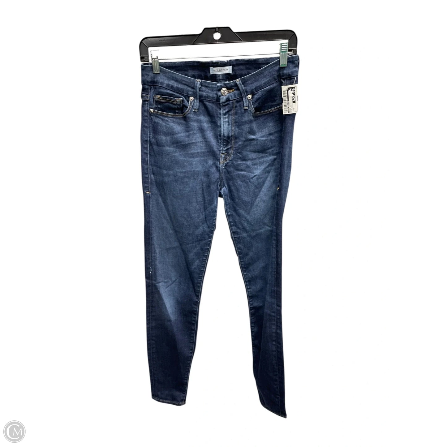 Jeans Skinny By Good American In Blue Denim, Size: 4
