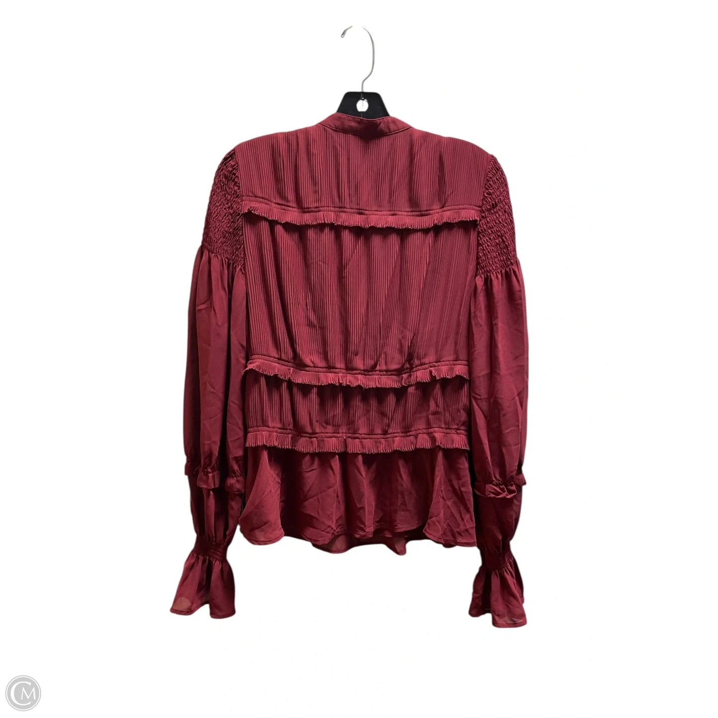 Top Long Sleeve Designer By Tory Burch In Red, Size: S