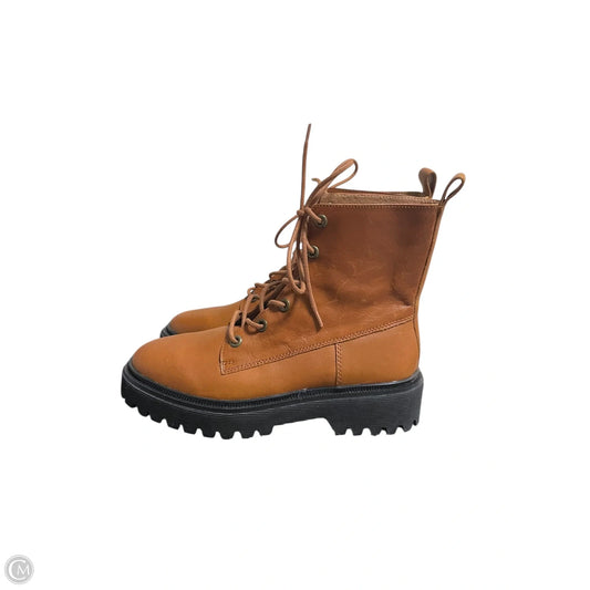 Boots Ankle Flats By Madewell In Tan, Size: 8.5