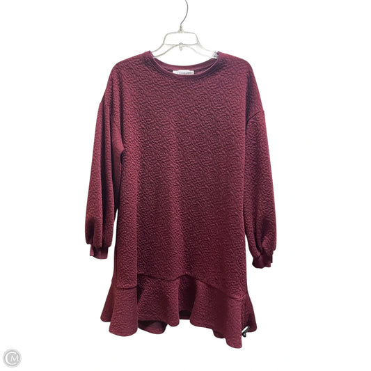 Dress Casual Short By Anthropologie In Red, Size: S