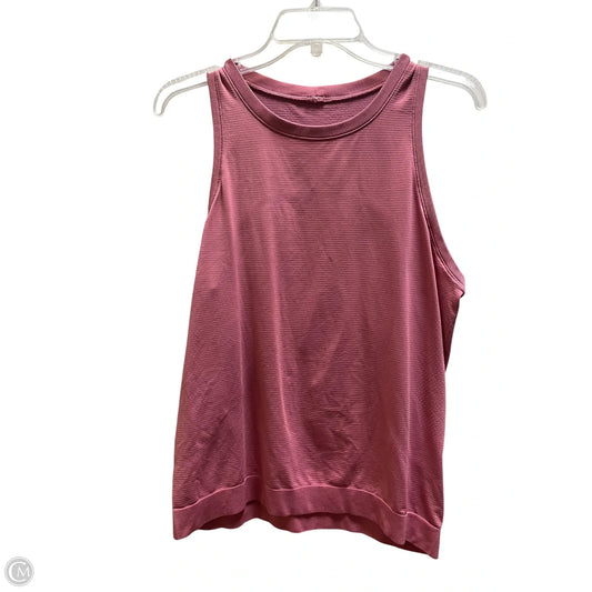 Athletic Tank Top By Lululemon In Pink, Size: L