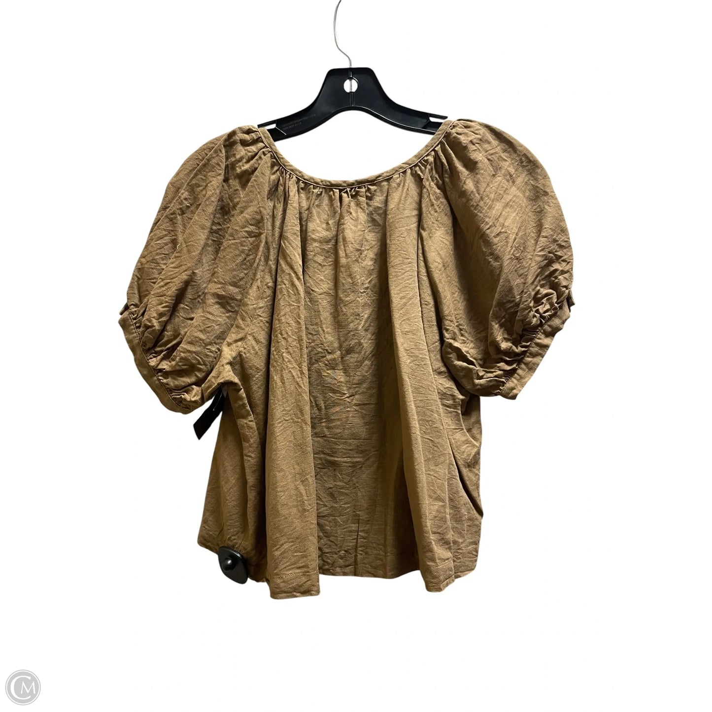 Top Short Sleeve By Tuckernuck In Brown, Size: S