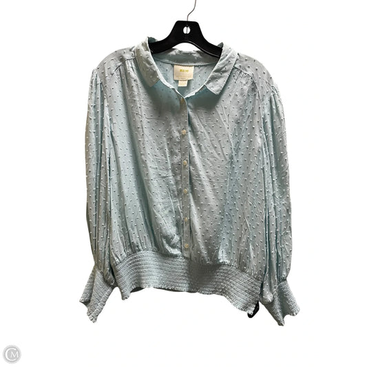 Top Long Sleeve By Maeve In Blue, Size: Xl