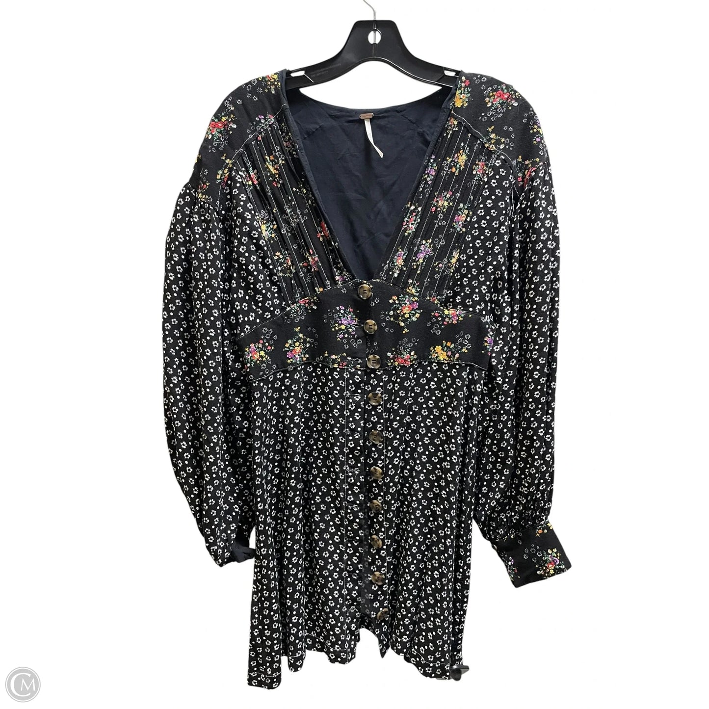 Top Long Sleeve By Free People In Black, Size: M