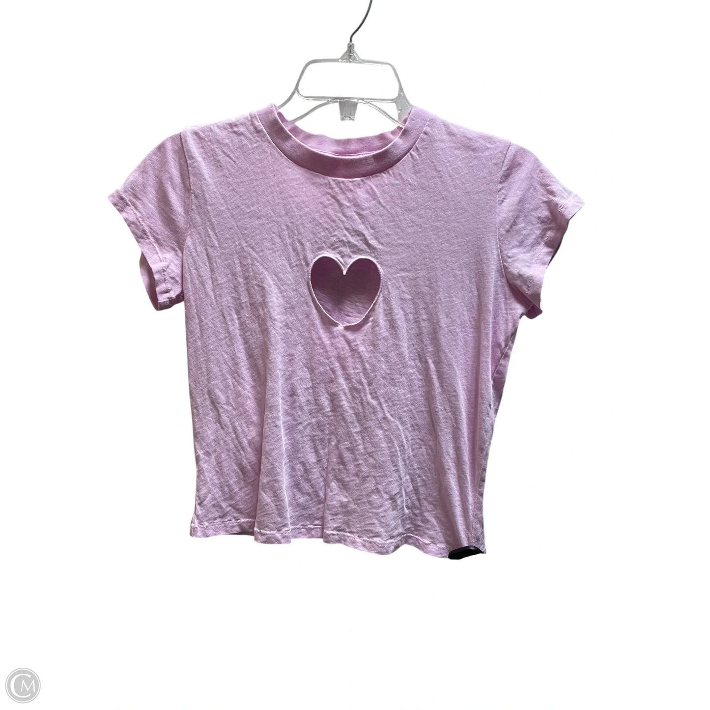 Top Short Sleeve By Skims In Pink, Size: M